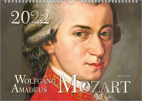 Peter Bach: Bach, P: Mozart-Kalender 2022, DIN A3, Kalender