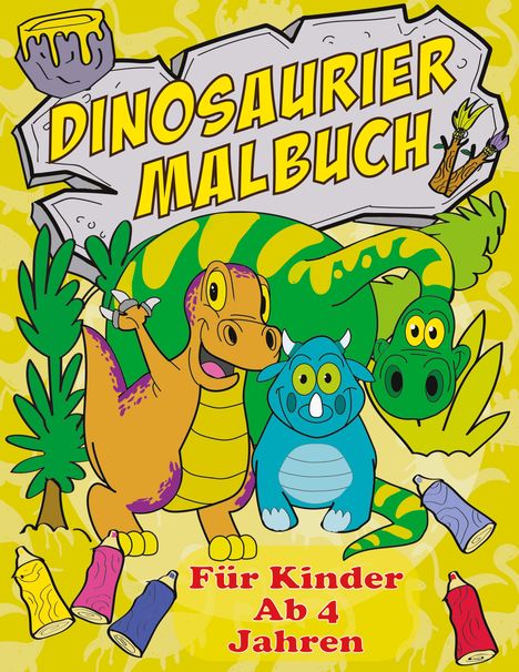 Maria Olivia Schmidt: Dinosaurier Malbuch Für Kinder Ab 4 Jahren, Buch