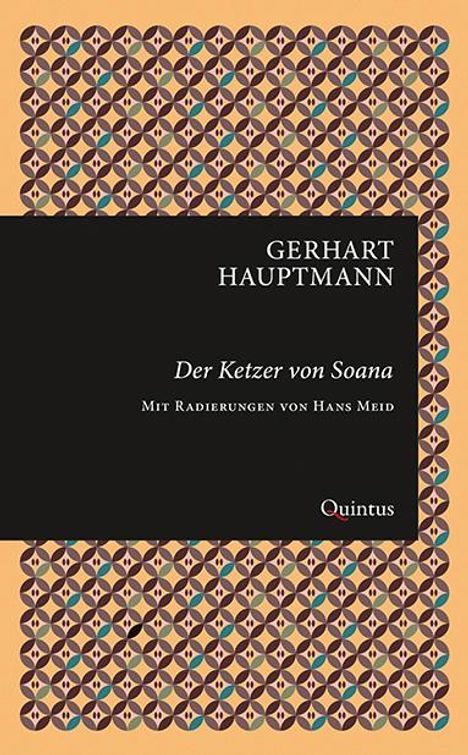 Gerhart Hauptmann: Der Ketzer von Soana, Buch