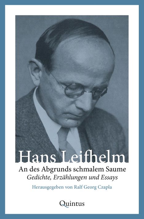 Hans Leifhelm: An des Abgrunds schmalem Saume, Buch