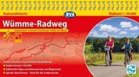 Kompakt-Spiralo BVA Wümme-Radweg, 1:50.000, mit GPS-Track Download, Karten