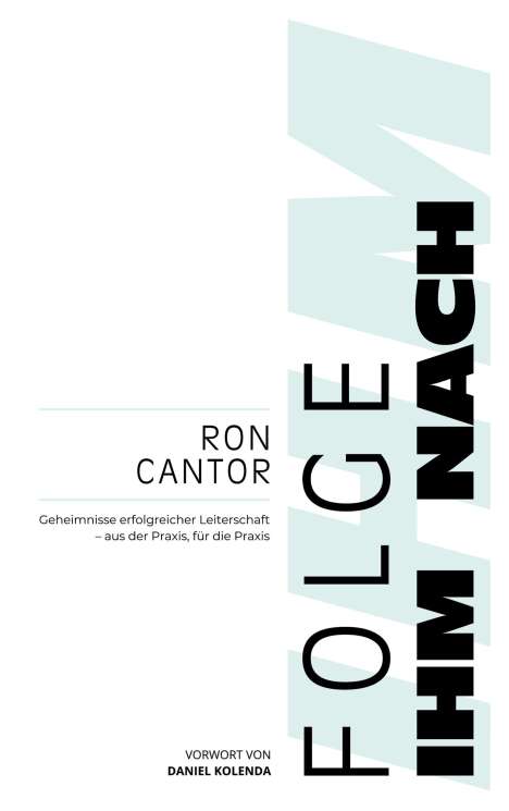 Ron Cantor: Folge Ihm nach, Buch