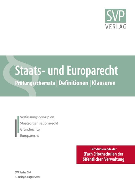 Staats- und Europarecht, Buch