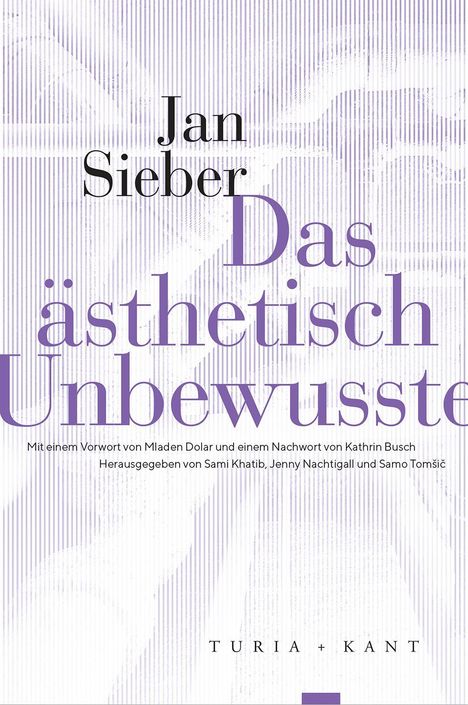 Jan Sieber: Das ästhetisch Unbewusste, Buch