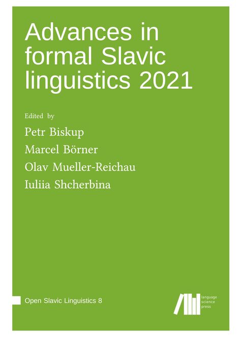 Advances in formal Slavic linguistics 2021, Buch