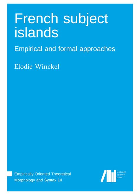 Elodie Winckel: French subject islands, Buch