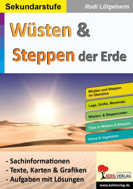 Rudi Lütgeharm: Wüsten &amp; Steppen der Erde, Buch