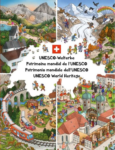 UNESCO-Welterbe Wimmelbuch Schweiz, Buch