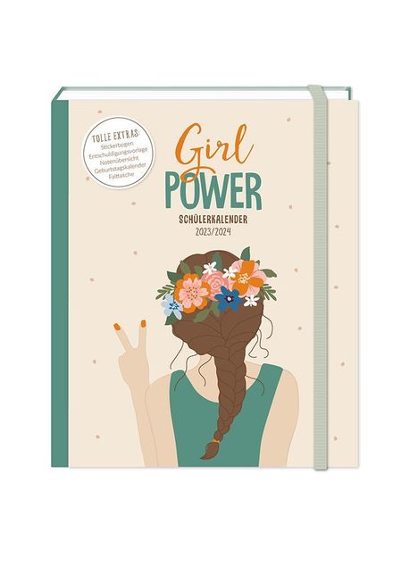Schülerkalender 2023 / 2024 Girl Power, Buch