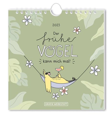 Postkartenkalender 2025 Der frühe Vogel, Kalender