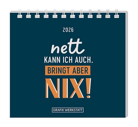 Mini-Kalender 2026 Nett kann ich auch, Kalender