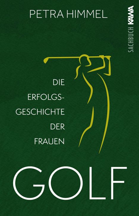 PETRA HIMMEL, GOLF, DIE ERFOLGSGESCHICHTE DER FRAUEN. Illustration: Silhouette einer Golferin beim Schwung.