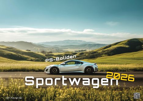 Sportwagen - PS-Boliden - 2026 - Kalender DIN A3, Kalender