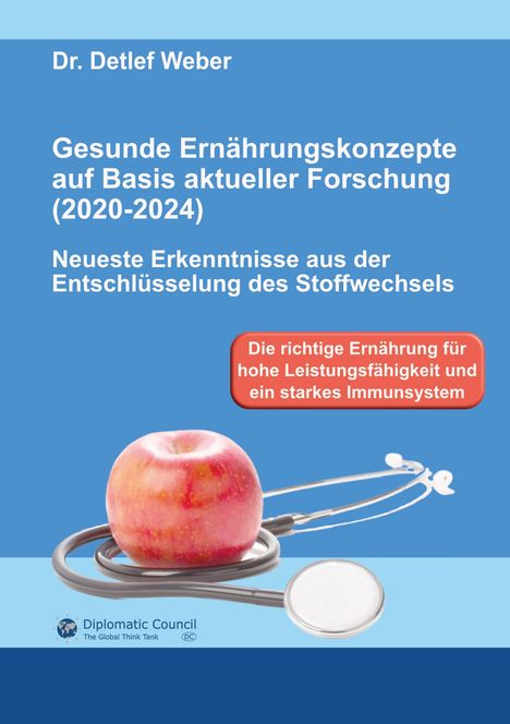 Detlef Weber: Gesunde Ernährungskonzepte auf Basis aktueller Forschung (2020-2024), Buch