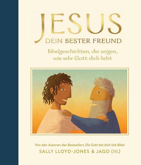 Titel: "Jesus - Dein bester Freund". Illustration von zwei sich umarmenden Personen.