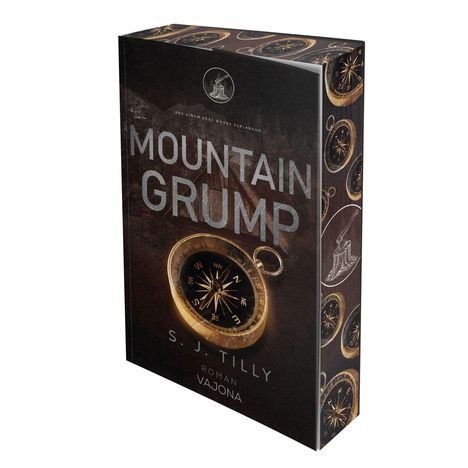 "Mountain Grump", "S. J. Tilly", "Roman", "Aus einem Deal wurde Verlangen". Bild einer Kompassnadel.