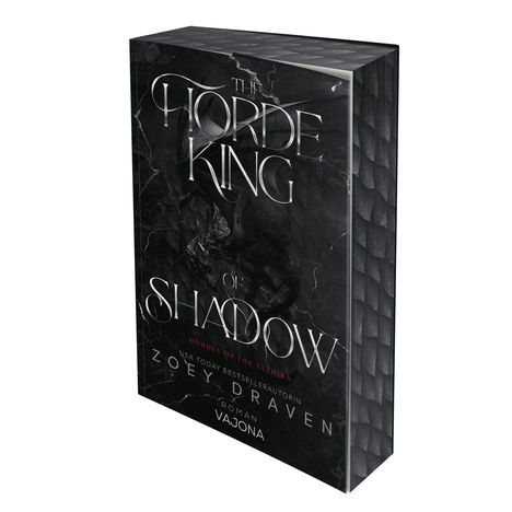 "The Horde King of Shadow" von Zoey Draven, Roman. Schwarzes Cover mit einem düsteren, geheimnisvollen Design.