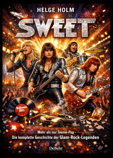 „Helge Holm Sweet“, „Ballroom Blitz“, „Mehr als nur Teenie-Pop - Die komplette Geschichte der Glam-Rock-Legenden“. Vier Musiker, Feuerwerk.