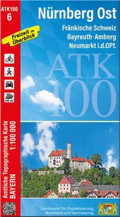 ATK100-6 Nürnberg Ost (Amtliche Topographische Karte 1:100000), Karten