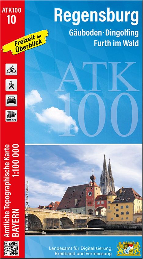 ATK100-10 Regensburg (Amtliche Topographische Karte 1:100000), Karten