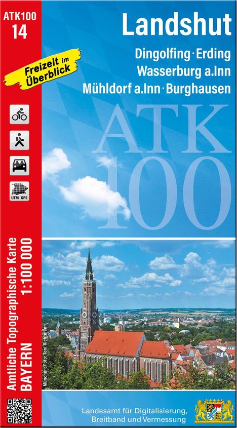 ATK100-14 Landshut (Amtliche Topographische Karte 1:100000), Karten