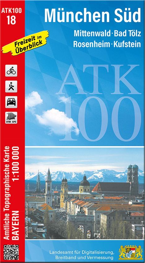 ATK100-18 München Süd (Amtliche Topographische Karte 1:100000), Karten