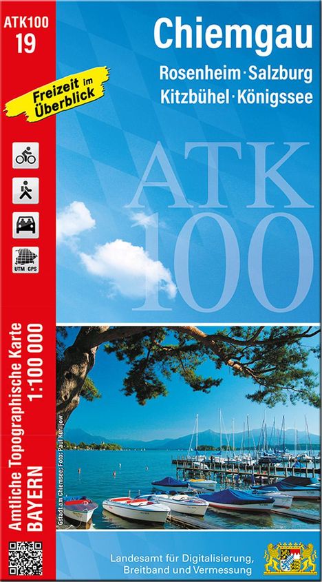 ATK100-19 Chiemgau (Amtliche Topographische Karte 1:100000), Karten