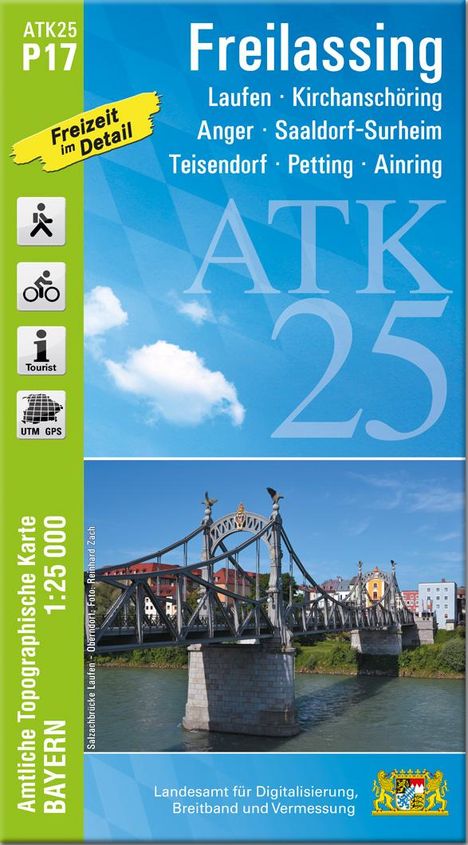 ATK25-P17 Freilassing (Amtliche Topographische Karte 1:25000), Karten