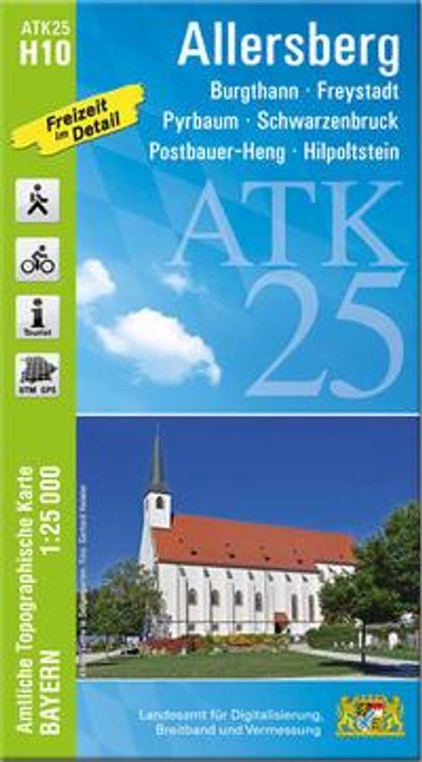 ATK25-H10 Allersberg (Amtliche Topographische Karte 1:25000), Karten