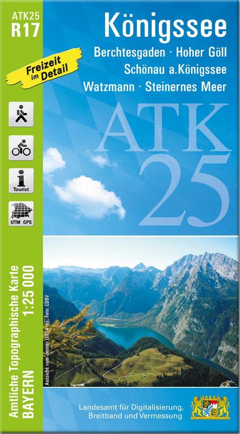 ATK25-R17 Königssee (Amtliche Topographische Karte 1:25000), Karten