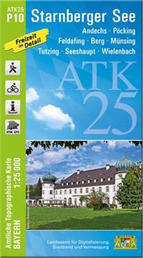ATK25-P10 Starnberger See (Amtliche Topographische Karte 1:25000), Karten