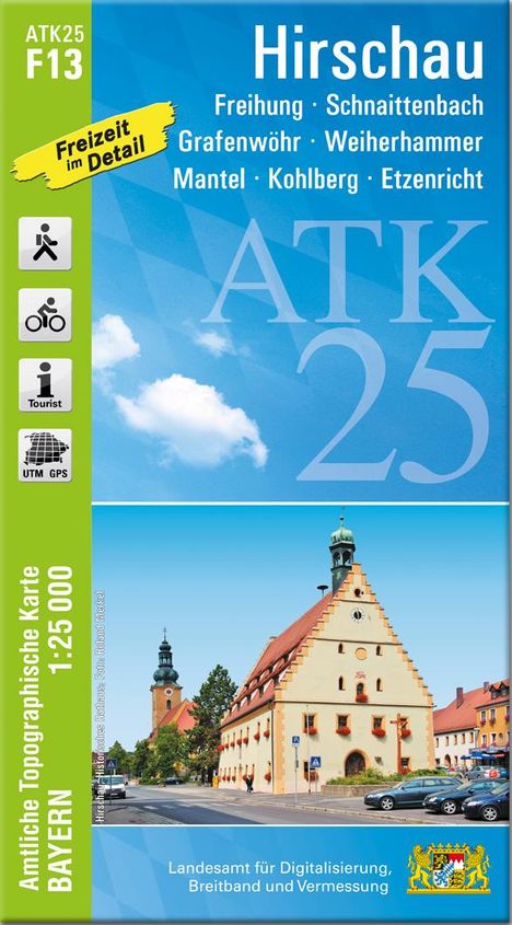 ATK25-F13 Hirschau (Amtliche Topographische Karte 1:25000), Karten