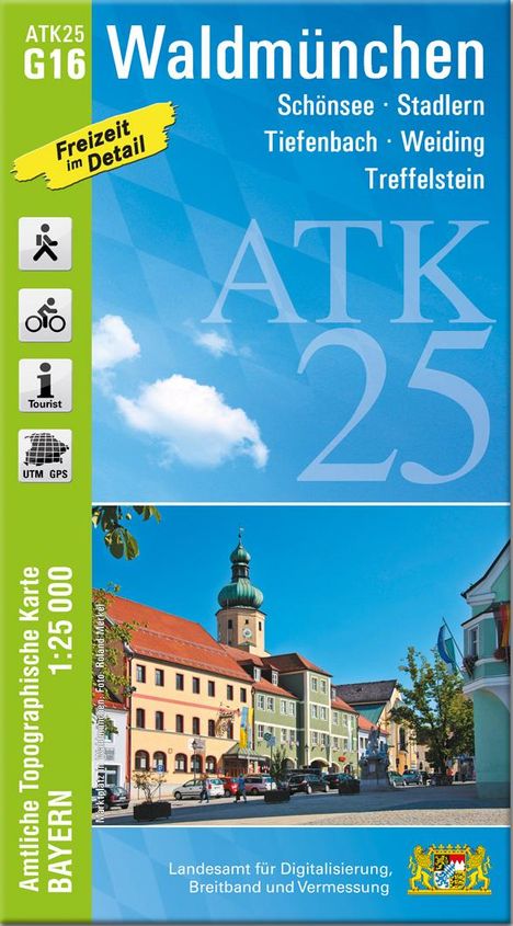 ATK25-G16 Waldmünchen (Amtliche Topographische Karte 1:25000), Karten