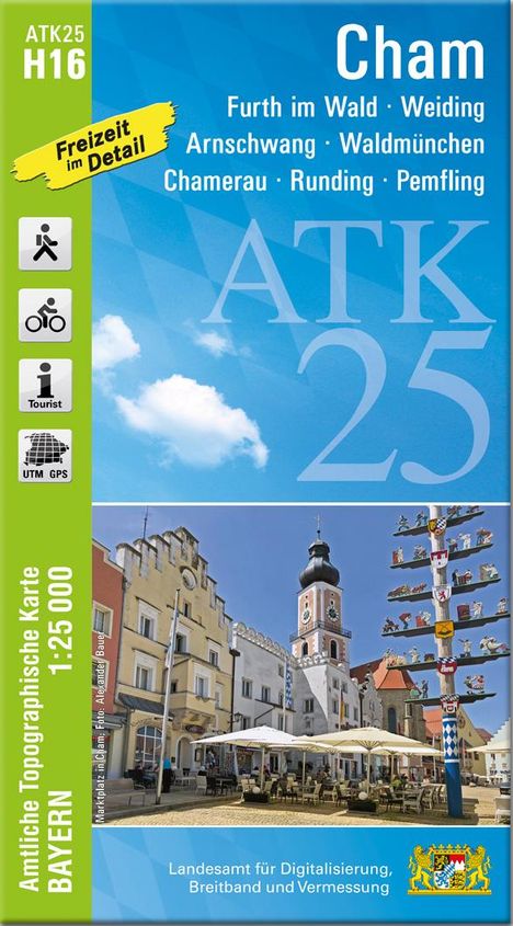 ATK25-H16 Cham (Amtliche Topographische Karte 1:25000), Karten