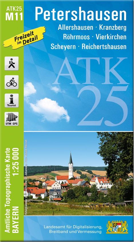 ATK25-M11 Petershausen (Amtliche Topographische Karte 1:25000), Karten