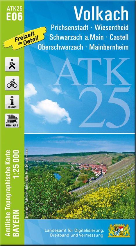 ATK25-E06 Volkach (Amtliche Topographische Karte 1:25000), Karten