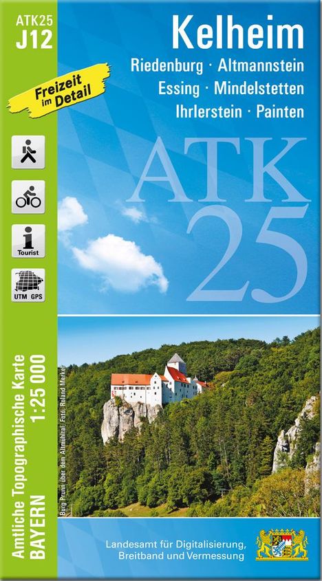 ATK25-J12 Kelheim (Amtliche Topographische Karte 1:25000), Karten