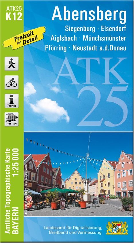 ATK25-K12 Abensberg (Amtliche Topographische Karte 1:25000), Karten