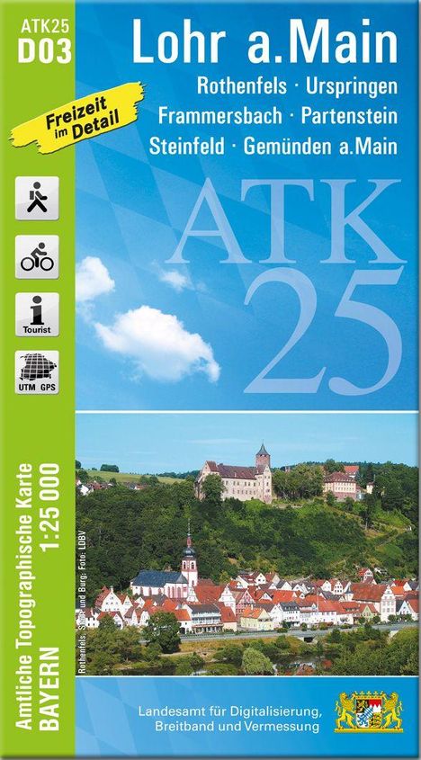 ATK25-D03 Lohr a.Main (Amtliche Topographische Karte 1:25000), Karten