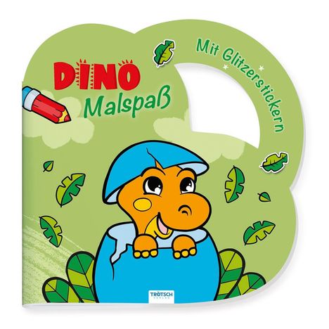 Trötsch Malbuch Stickermalbuch Dino Malspaß, Buch