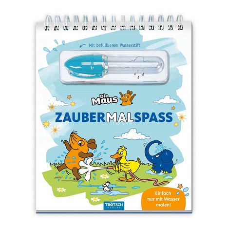 Trötsch Die Maus Zaubermalspaß mit Wasserstift, Buch