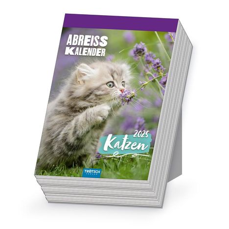 Trötsch Abreißkalender Katzen 2025, Kalender