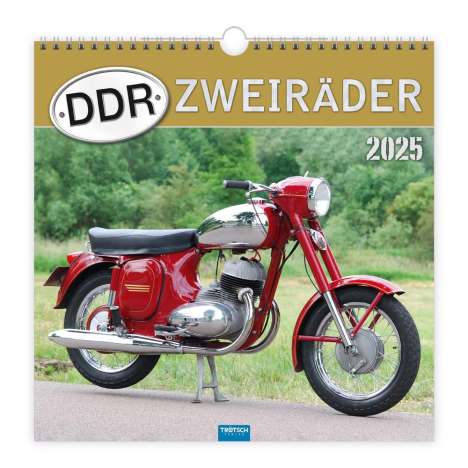 Trötsch Technikkalender DDR-Zweiräder 2025, Kalender