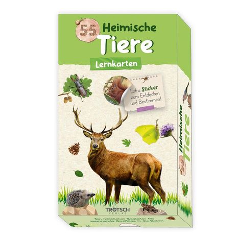 Trötsch 55 Lernkarten Heimische Tiere, Diverse