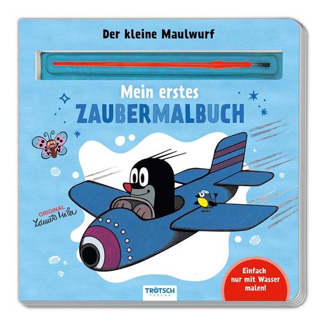 Trötsch Der kleine Maulwurf Malbuch mit Pinsel Mein erstes Zaubermalbuch, Buch