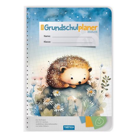 Trötsch Grundschulplaner Igel 25/26, Kalender