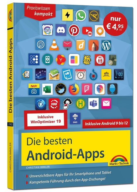 Christian Immler: Die besten Android-Apps: Für dein Smartphone und Tablet - aktuell zu Android 12, 11, 10 und 9, Buch