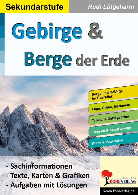 Rudi Lütgeharm: Gebirge &amp; Berge der Erde, Buch