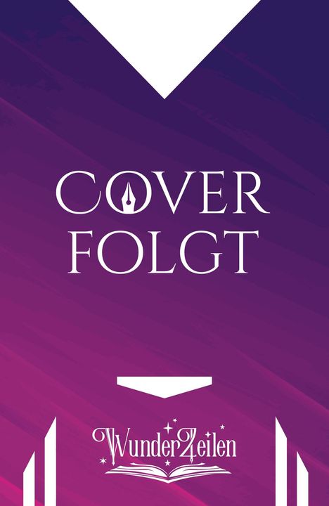 Text: "COVER FOLGT", "WunderZeilen". Ein lila-violetter Hintergrund mit stilisierten grafischen Elementen und einem Logo.
