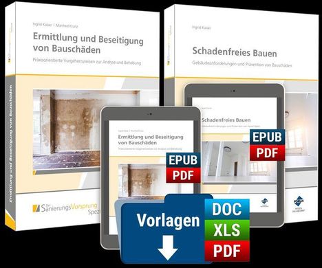 Ingrid Kaiser: Schadenfreies Bauen sowie Ermittlung und Beseitigung von Bauschäden, 2 Bücher